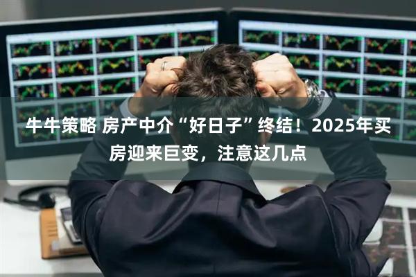 牛牛策略 房产中介“好日子”终结！2025年买房迎来巨变，注意这几点