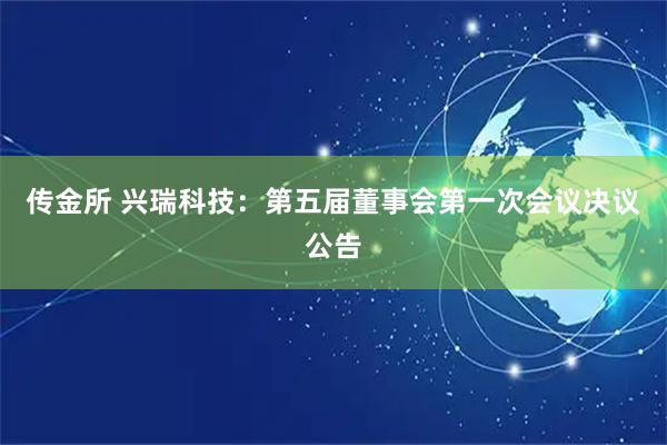 传金所 兴瑞科技：第五届董事会第一次会议决议公告